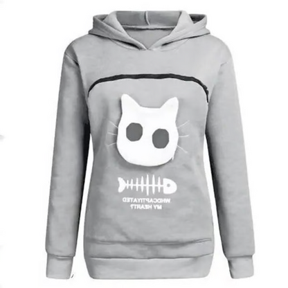 Cozy Cat Sweatshirt with Pocket