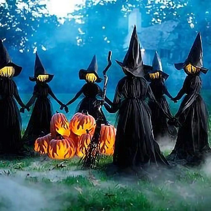 Spooky Witch Yard Decoration Stake
