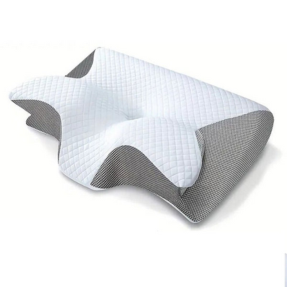 Contoured Butterfly Pillow with Support for Side Sleepers