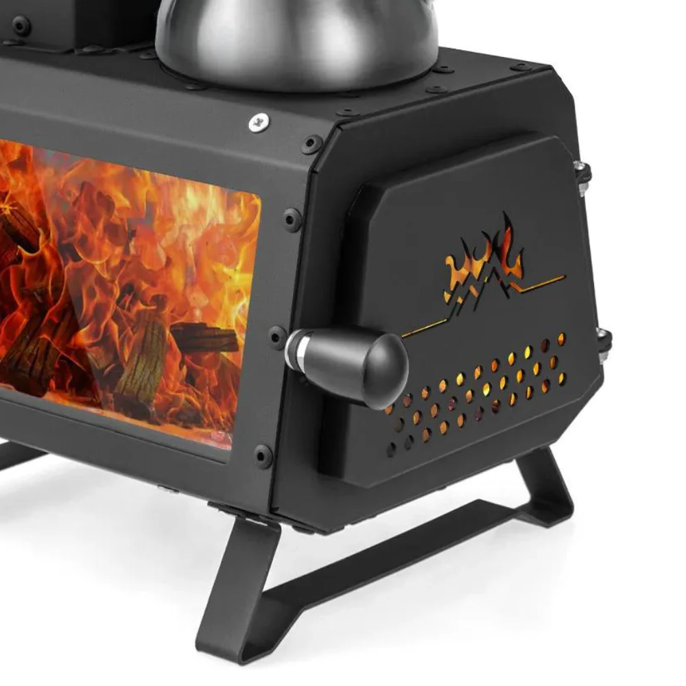Compact Outdoor Camp Wood Stove Burner