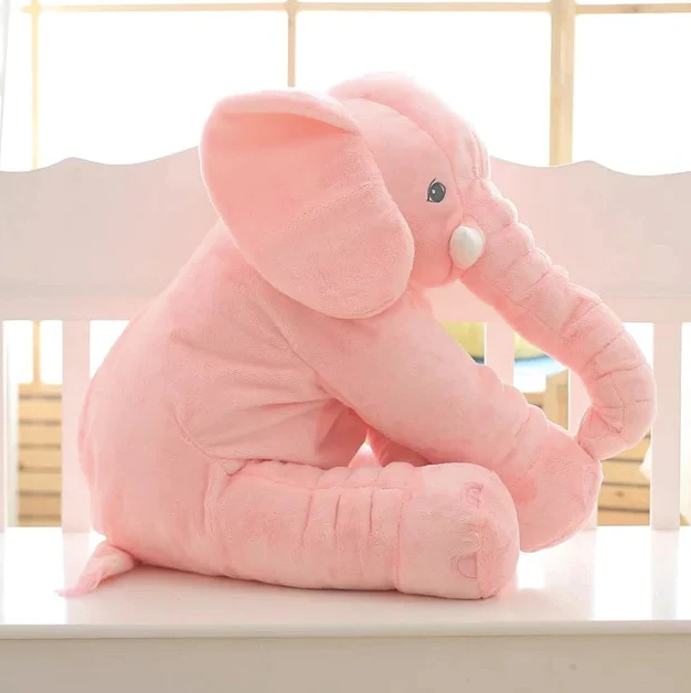 Snug Plush Baby Elephant Pillow