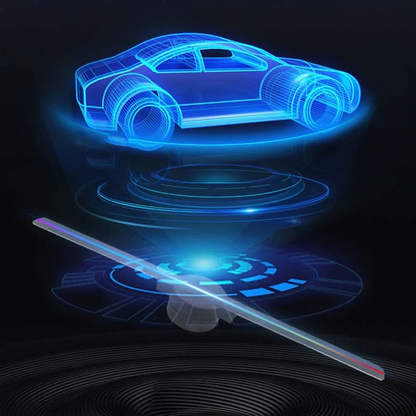Colorful 3D Holographic Fan Light Show