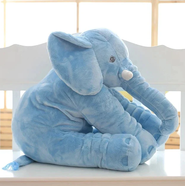 Snug Plush Baby Elephant Pillow