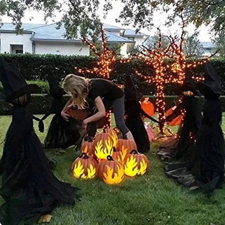 Spooky Witch Yard Decoration Stake