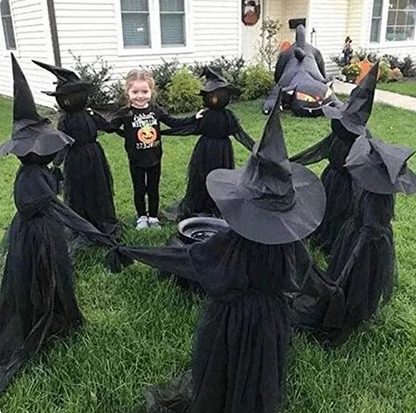 Spooky Witch Yard Decoration Stake
