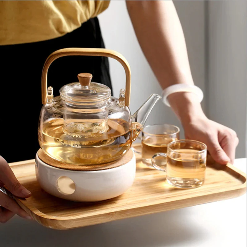 Clear Thermal Shock Resistant Glass Teapot