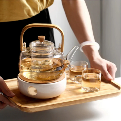 Clear Thermal Shock Resistant Glass Teapot