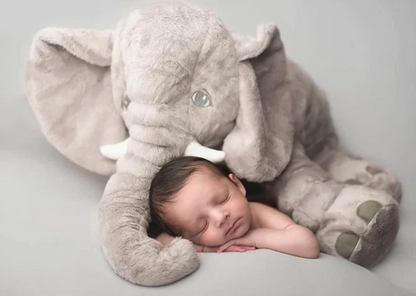 Snug Plush Baby Elephant Pillow