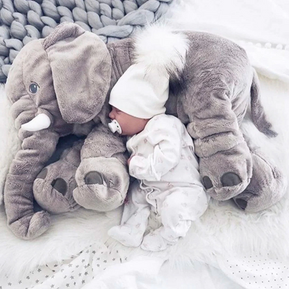 Snug Plush Baby Elephant Pillow