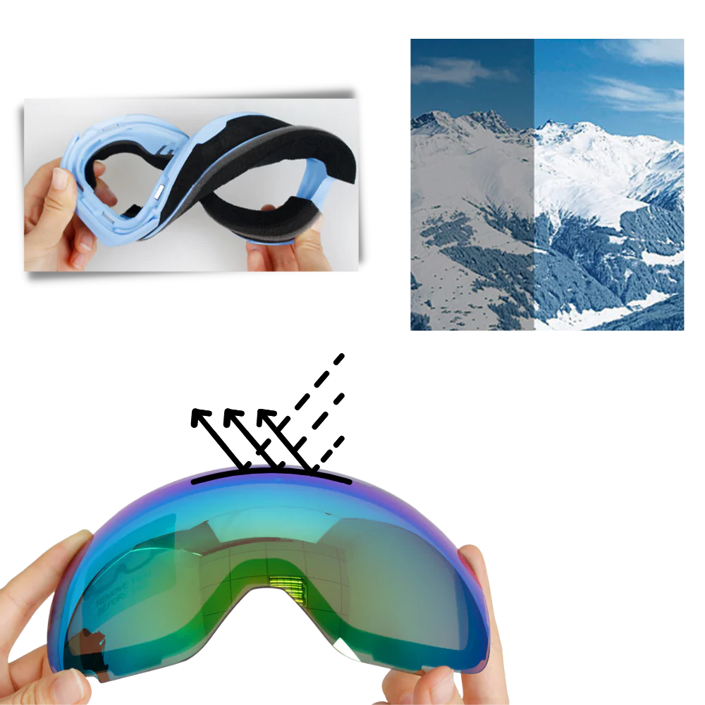 Winter Ski Goggles with Lens Kit