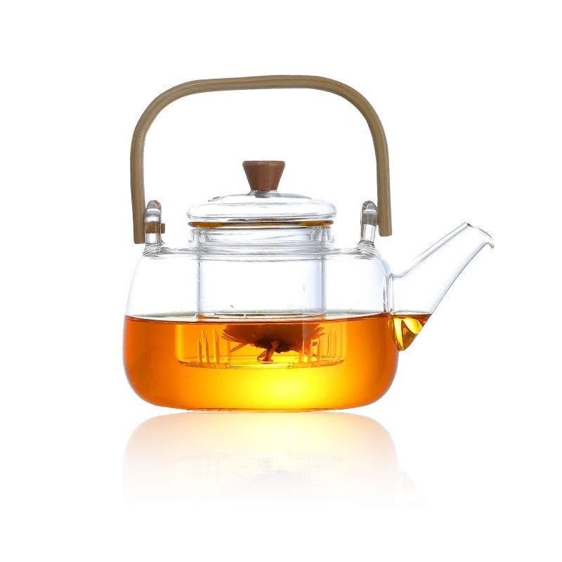 Clear Thermal Shock Resistant Glass Teapot