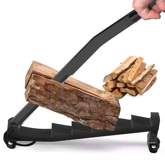 Compact Heavy Duty Firewood Splitter - Wall Mount Log Cutter - Befez