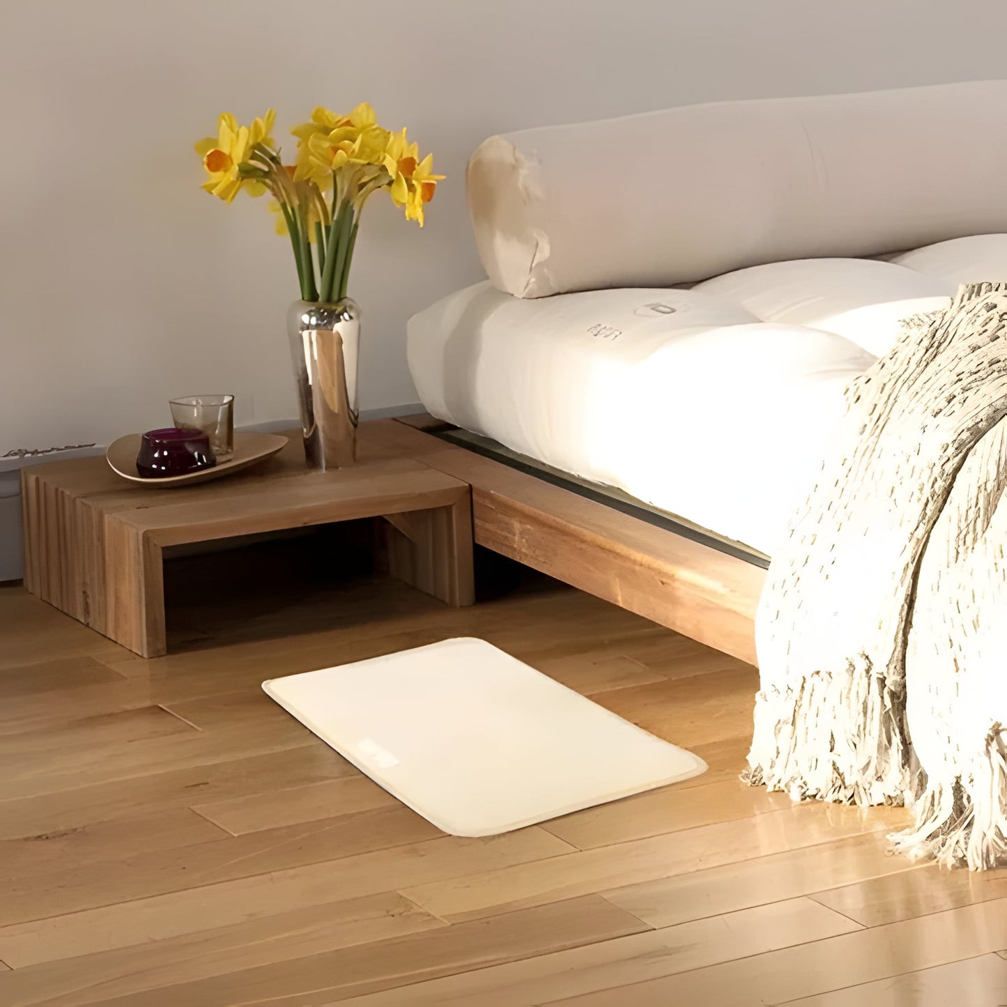 Wireless Floor Alarm Clock Mat | Gentle Wake Up Carpet for Heavy Sleepers