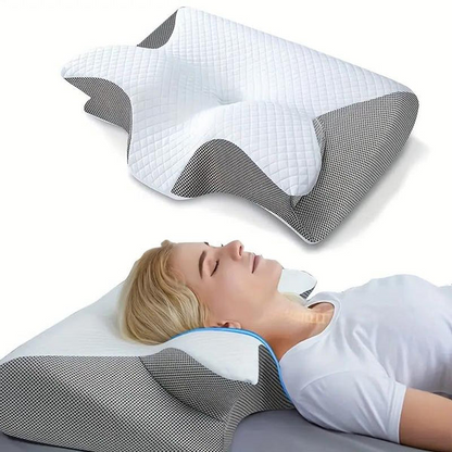 Contoured Butterfly Pillow with Support for Side Sleepers - Befez