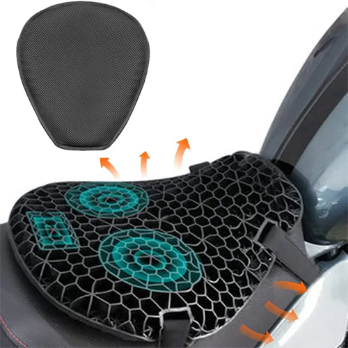 Comfortable Motorcycle Gel Seat Cushion | Soft & Grippy