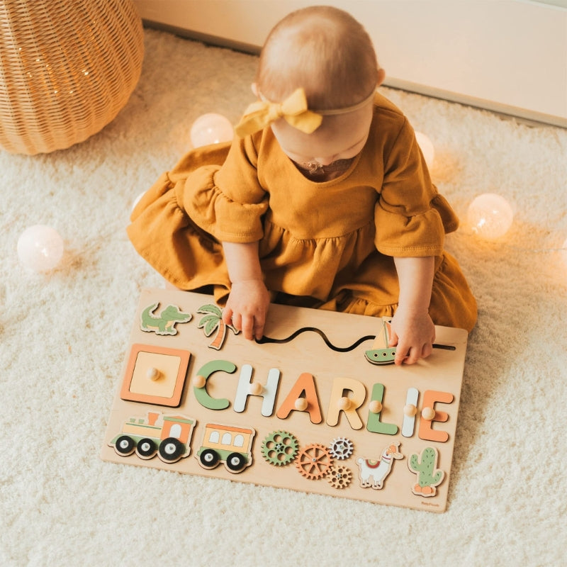 Custom Engraved Wooden Name Jigsaw Puzzle - Befez