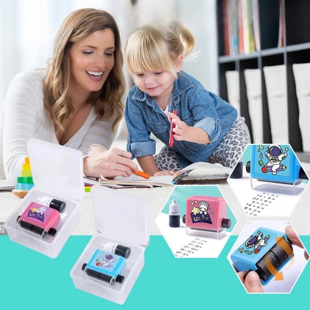 Fun Math Educational Stamp for Kids