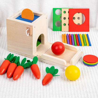 Educational Wooden Activity Box: Learning Toys Set