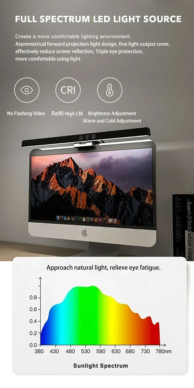 Slim LED Desk Light Bar