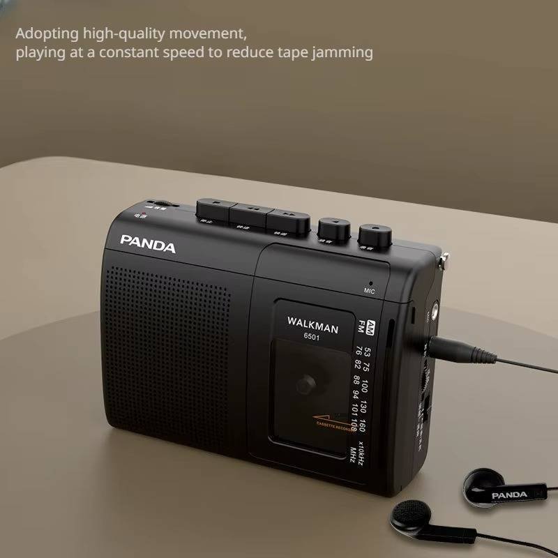 Retro Portable Cassette Radio Player with AM/FM