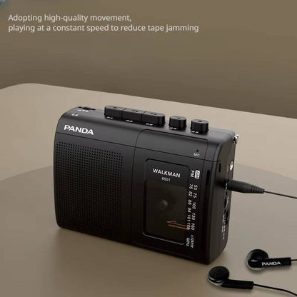 Retro Portable Cassette Radio Player with AM/FM