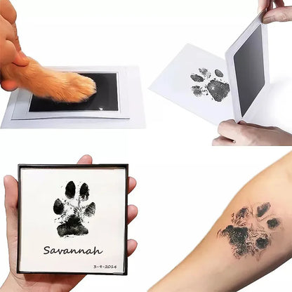Personalized Pet Paw Print Ornament Set