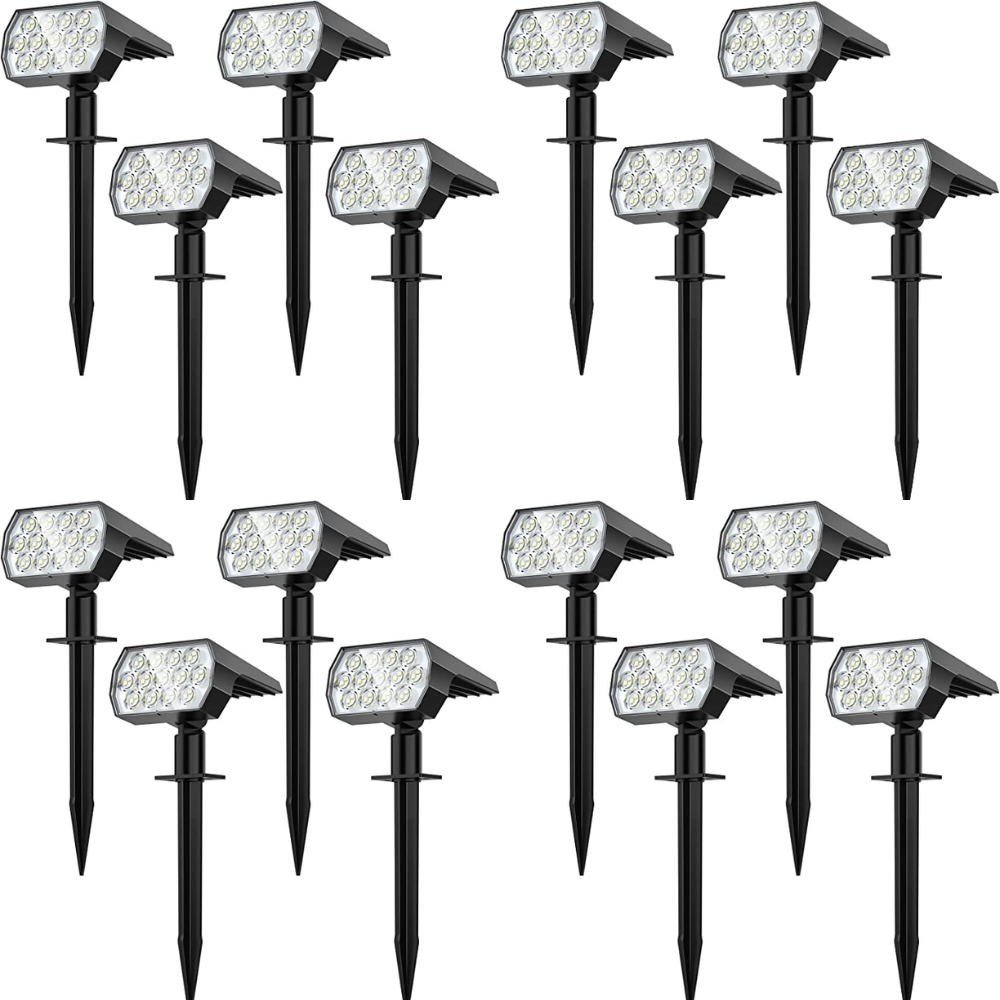 Bright Outdoor Solar Powered LED Garden Lamp