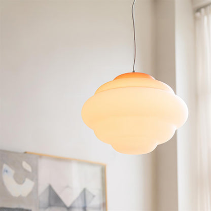 Stylish Pendant Light with Warm Glow Diffuser