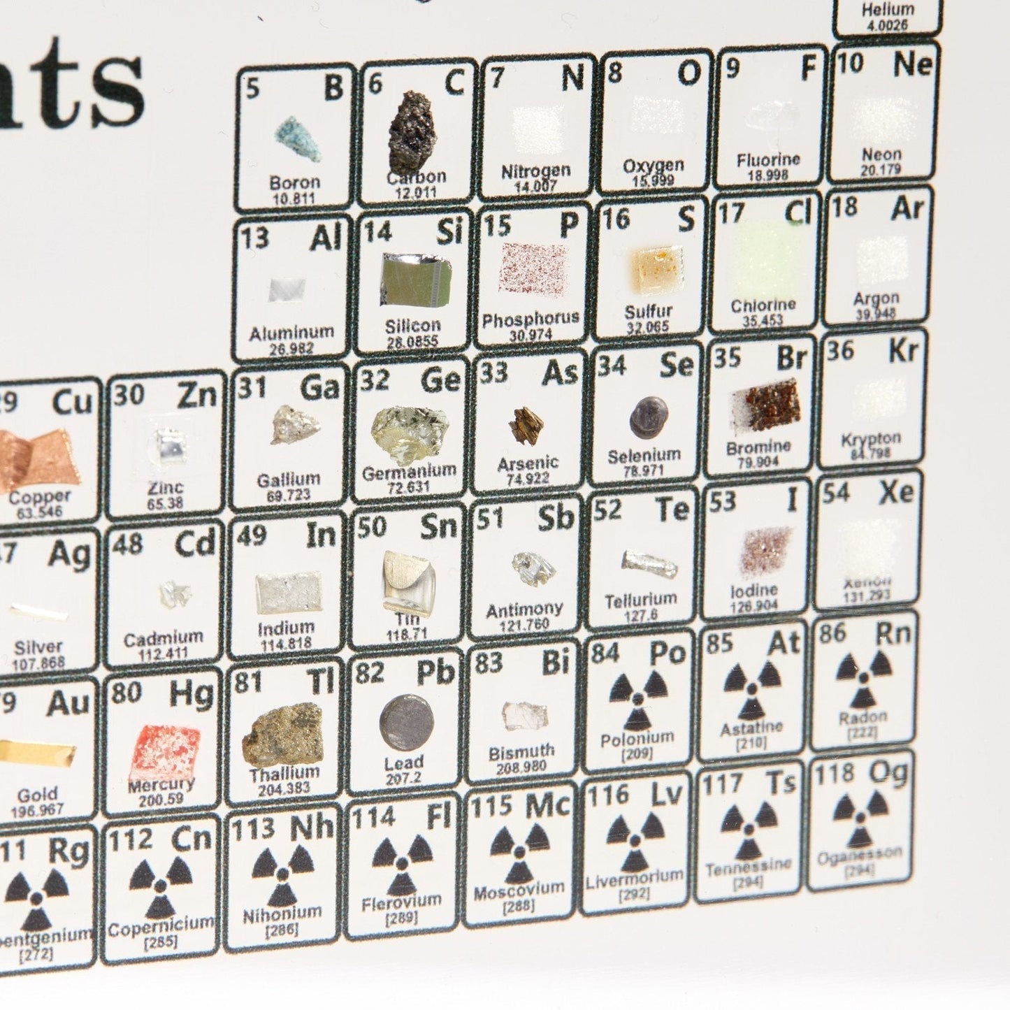 Befez | Authentic Element Periodic Table Display