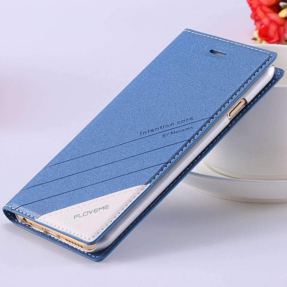 Strong Magnetic Leather Phone Cover
