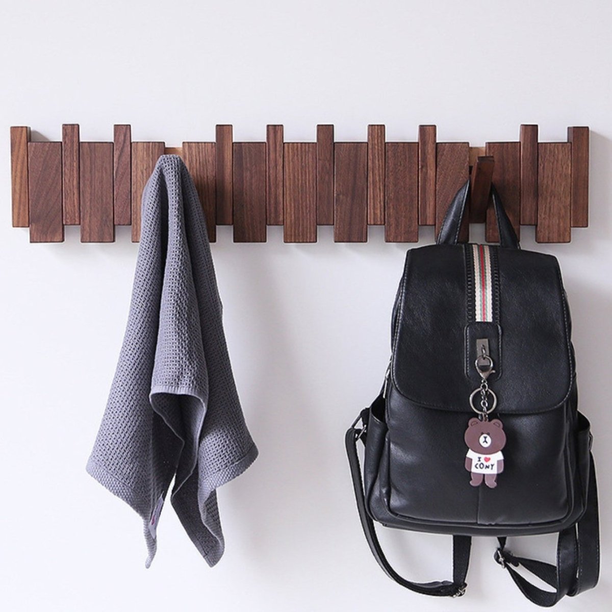 Classic Wooden Coat Rack with Storage - Befez