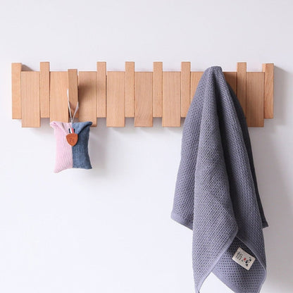 Classic Wooden Coat Rack with Storage