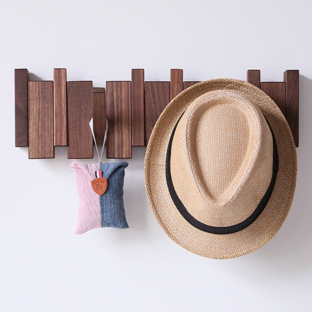 Classic Wooden Coat Rack with Storage