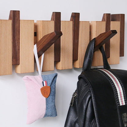 Classic Wooden Coat Rack with Storage