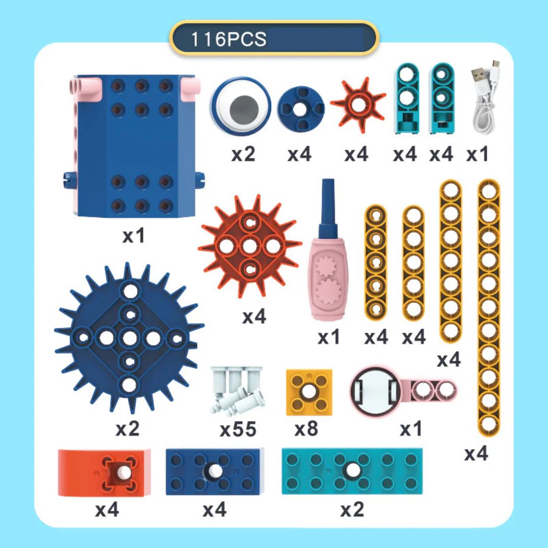Fun STEM Motorized Building Blocks Set