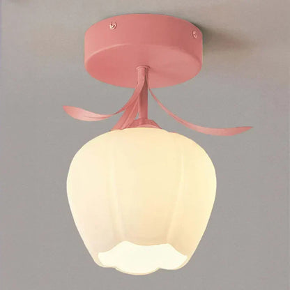 Small Floral Hanging Lamp