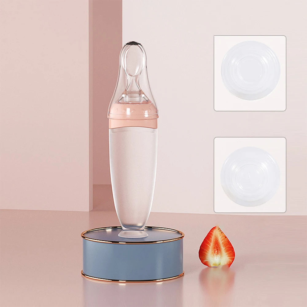 Baby Food Bottle with Spoon Feeder