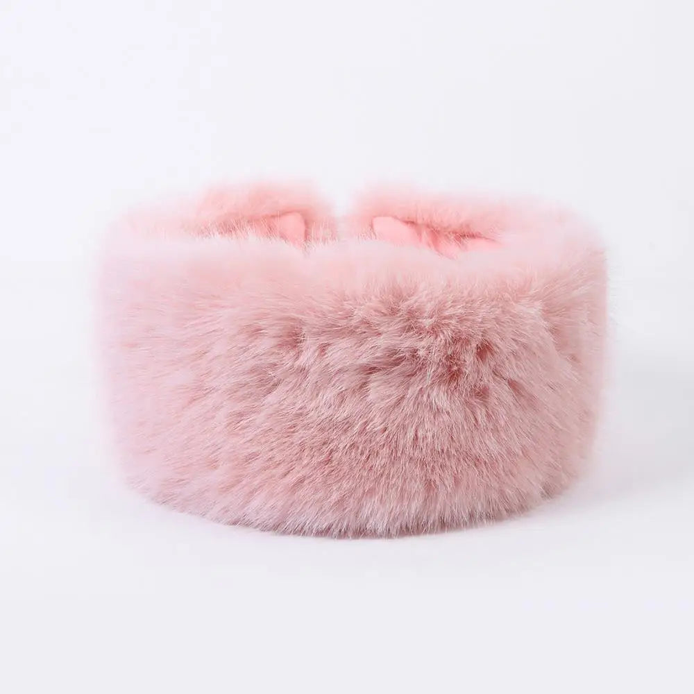 Soft Fuzzy Winter Headband for Ladies