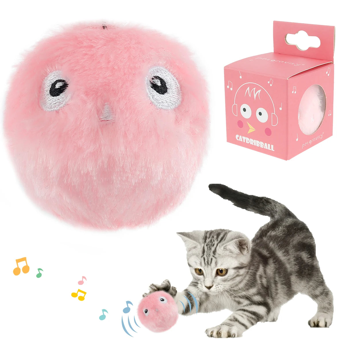 Fun Cat Toy Balls with Realistic Animal Sounds