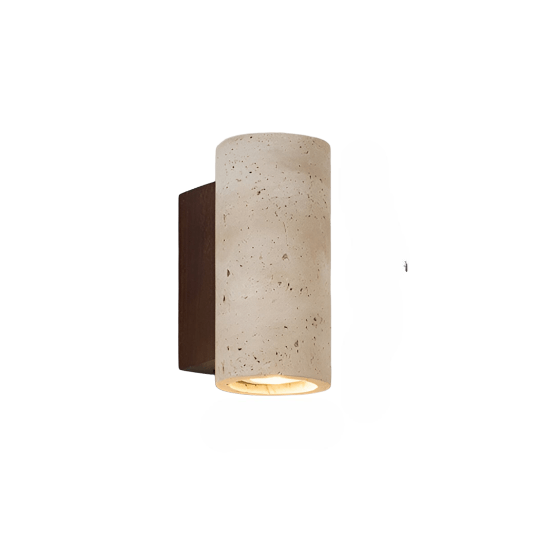 Natural Stone Wall Light in Minimalist Tube Design - Befez