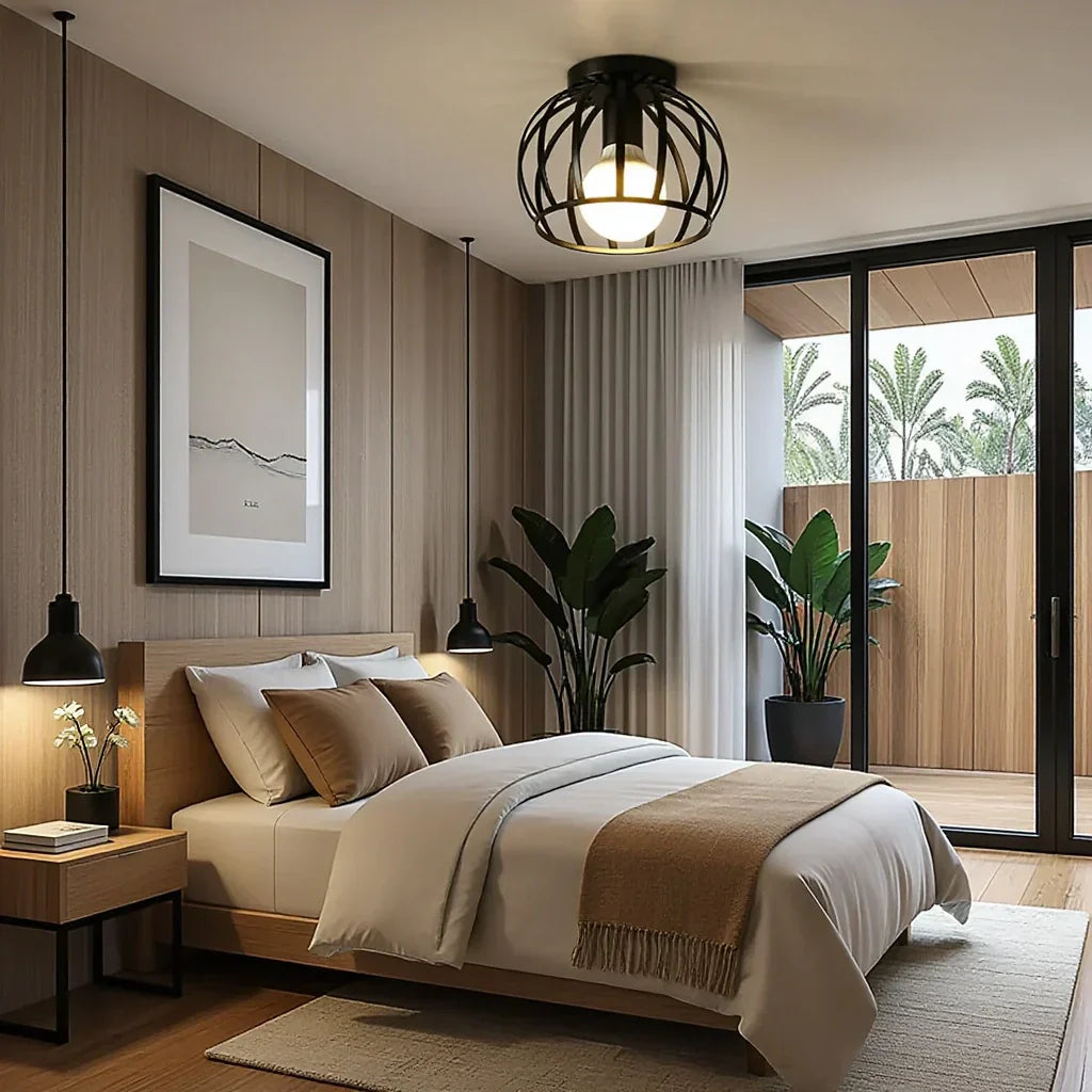 Edgy Metal Ceiling Light Fixtures
