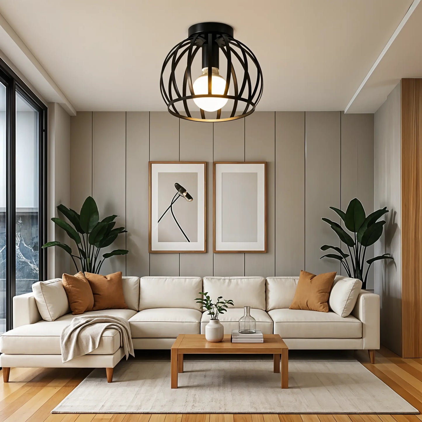 Edgy Metal Ceiling Light Fixtures