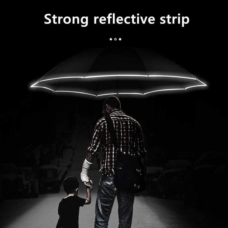 Compact Windproof Folding LED Umbrella