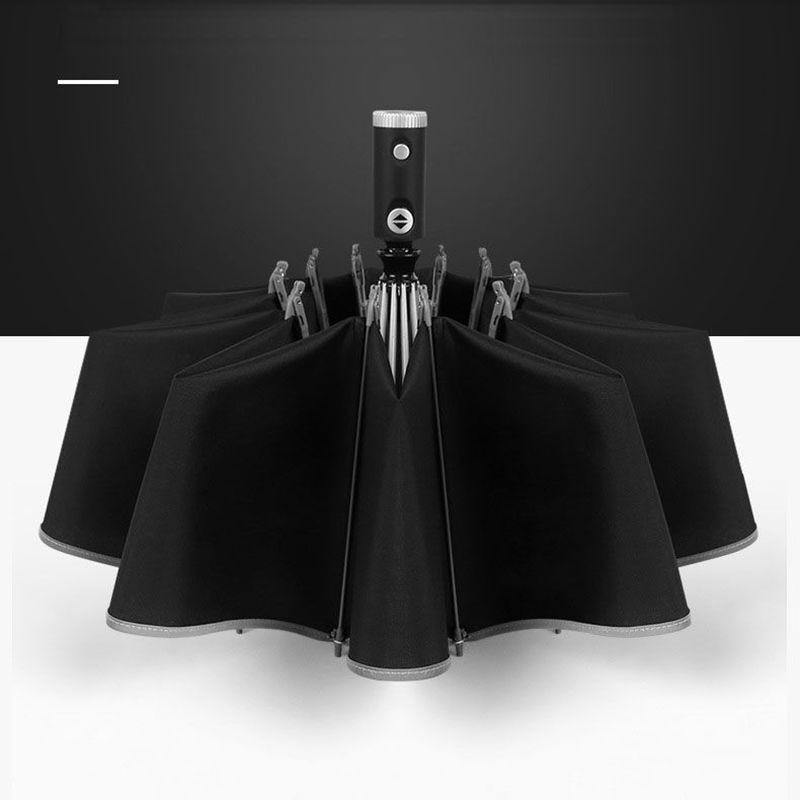 Compact Windproof Folding LED Umbrella