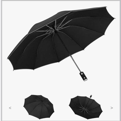 Compact Windproof Folding LED Umbrella
