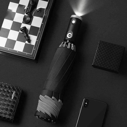 Compact Windproof Folding LED Umbrella