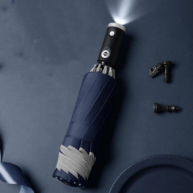 Compact Windproof Folding LED Umbrella