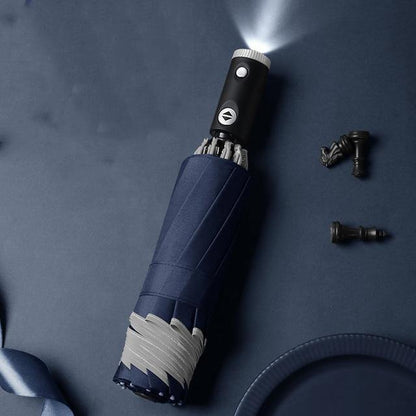 Compact Windproof Folding LED Umbrella