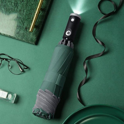 Compact Windproof Folding LED Umbrella