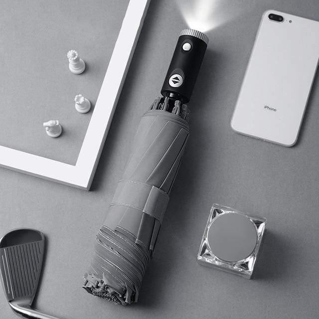 Compact Windproof Folding LED Umbrella